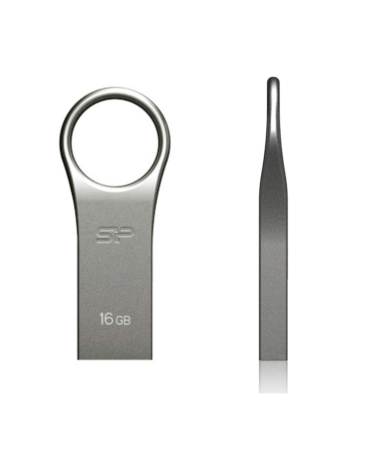 SILICON -  POWER USB Flash Drive Firma F80, 16GB, USB 2.0, Silver