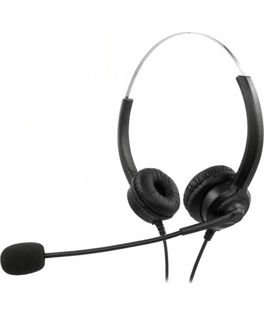 MEDIARANGE - ΑΚΟΥΣΤΙΚΑ MediaRange Corded stereo headset with microphone and control panel, black (MROS304)