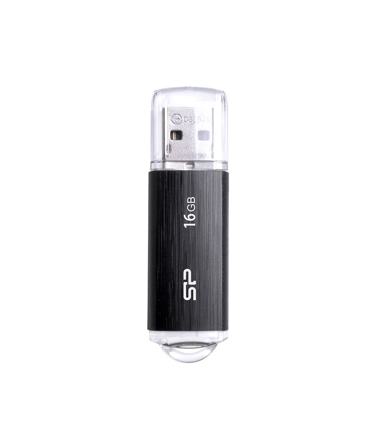 SILICON -  POWER USB Flash Drive Ultima U02, 16GB, USB 2.0, μαύρο