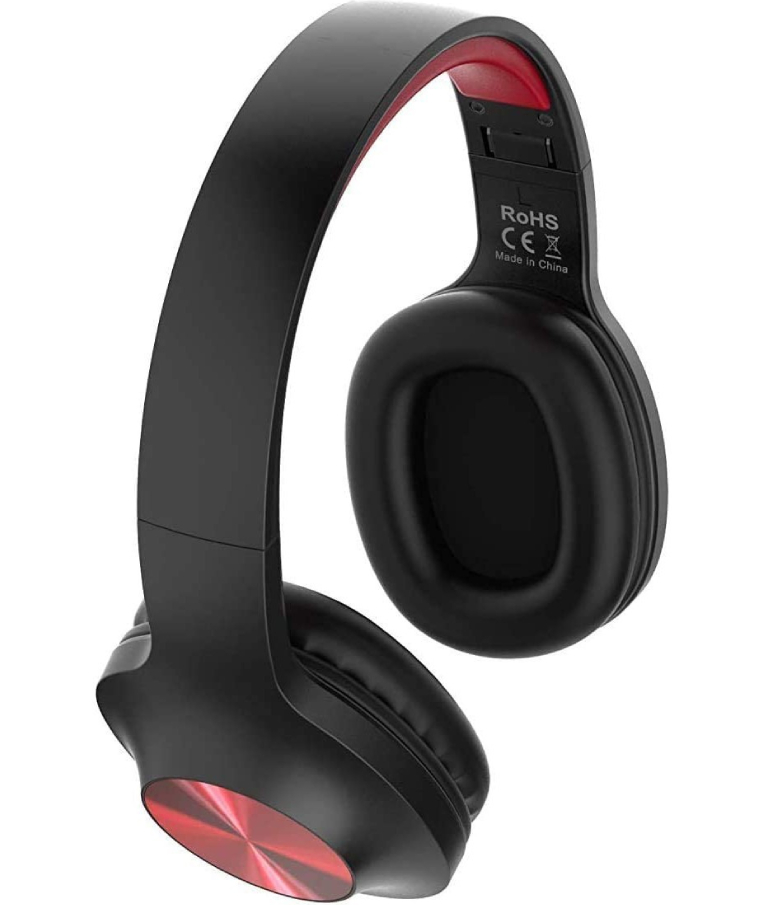Wireless Ακουστικά Stereo  HD116 V5.0 IPX5 Κόκκινα με Μικρόφωνο, AUX, Πλήκτρα Ελέγχου & 24ωρη Αναπαραγωγή