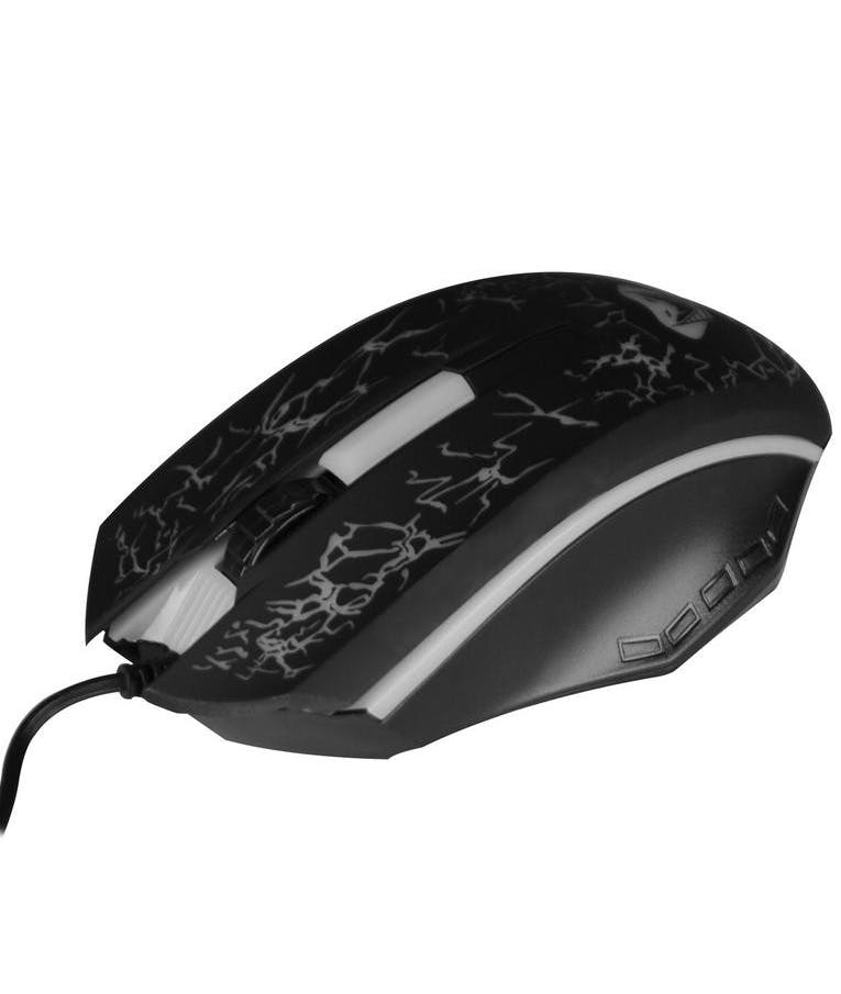 Ενσύρματο Ποντίκι COBRA PRO X-LIGHT MT1117 3 Πλήκτρων, Ροδέλα Κύλισης και Εναλλασσόμενο Φωτισμό Μαύρο