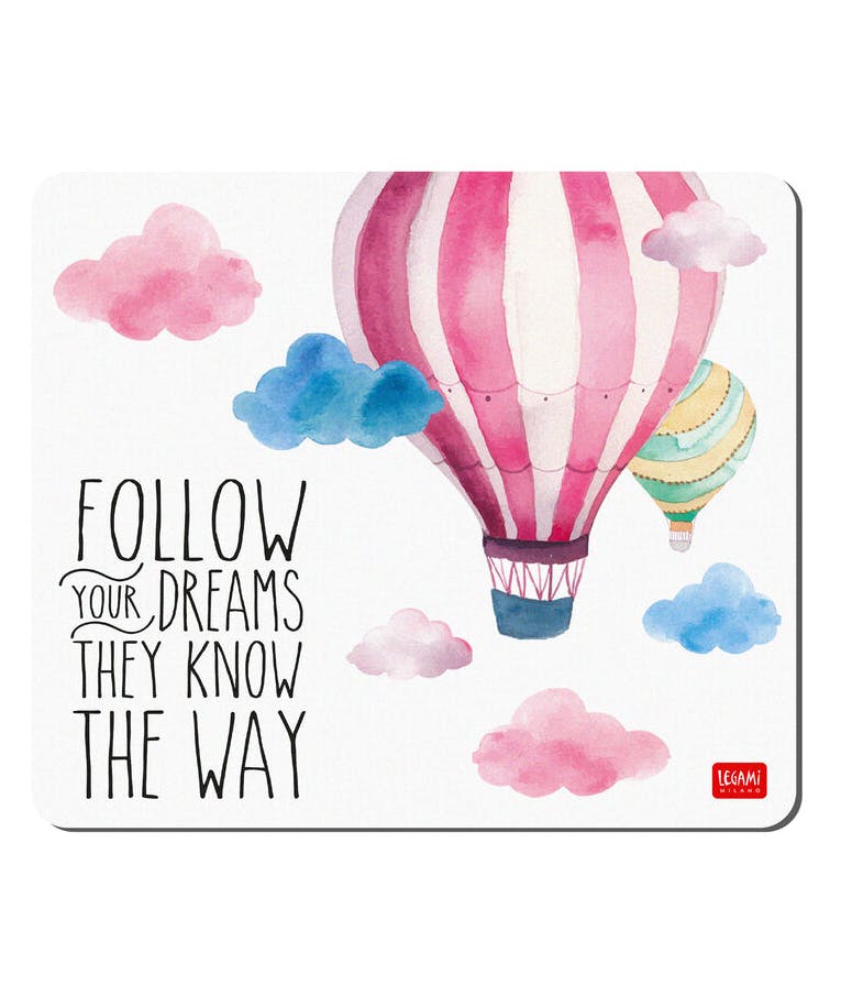 Legami Smile Mousepad Follow Your Dreams 21x18 με αντιολισθητική Βάση MOU0001