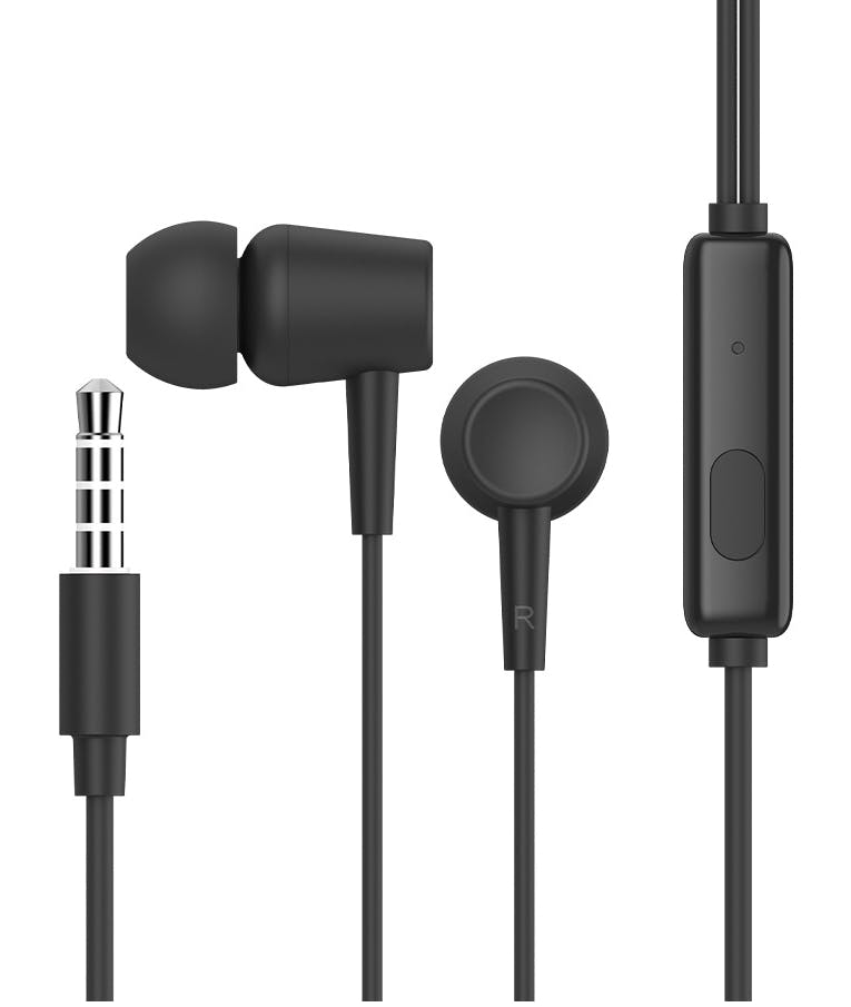 CELEBRAT earphones G13 με μικρόφωνο, 10mm, 3.5mm, 1.2m, μαύρο