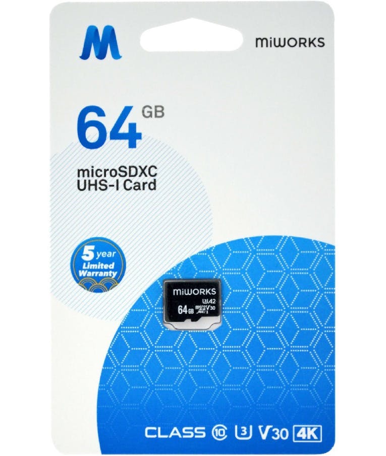 Κάρτα Μνήμης MiWorks MicroSDXC 64GB Class 10 UHS-I U3