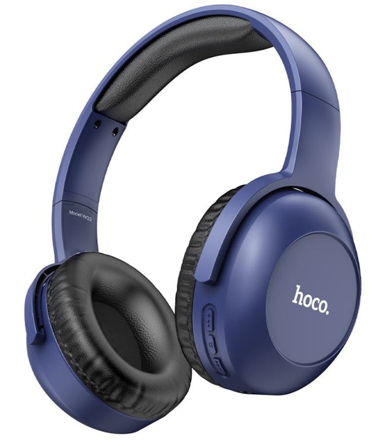 Wireless Ακουστικά Stereo Hoco W33 Art Sound με Μικρόφωνο, AUX και Πλήκτρα Ελέγχουe v5.0 Μπλέ