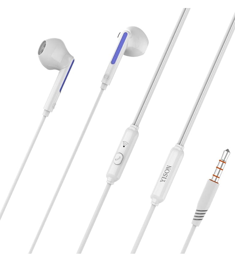 Ενσύρματα Ακουστικά  earphones με μικρόφωνο X4, 3.5mm, 1.2m, λευκά X4-WH