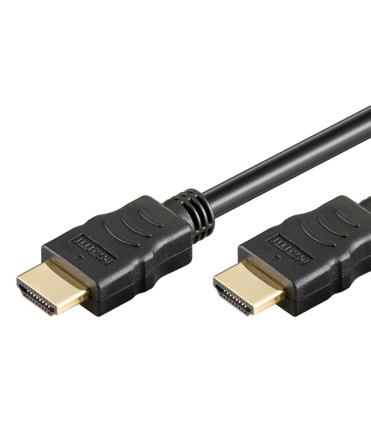 SILICON - GOOBAY καλώδιο HDMI 2.0 με Ethernet 58575, HDR, 30AWG, 4K, 3m, μαύρο AO-955-06
