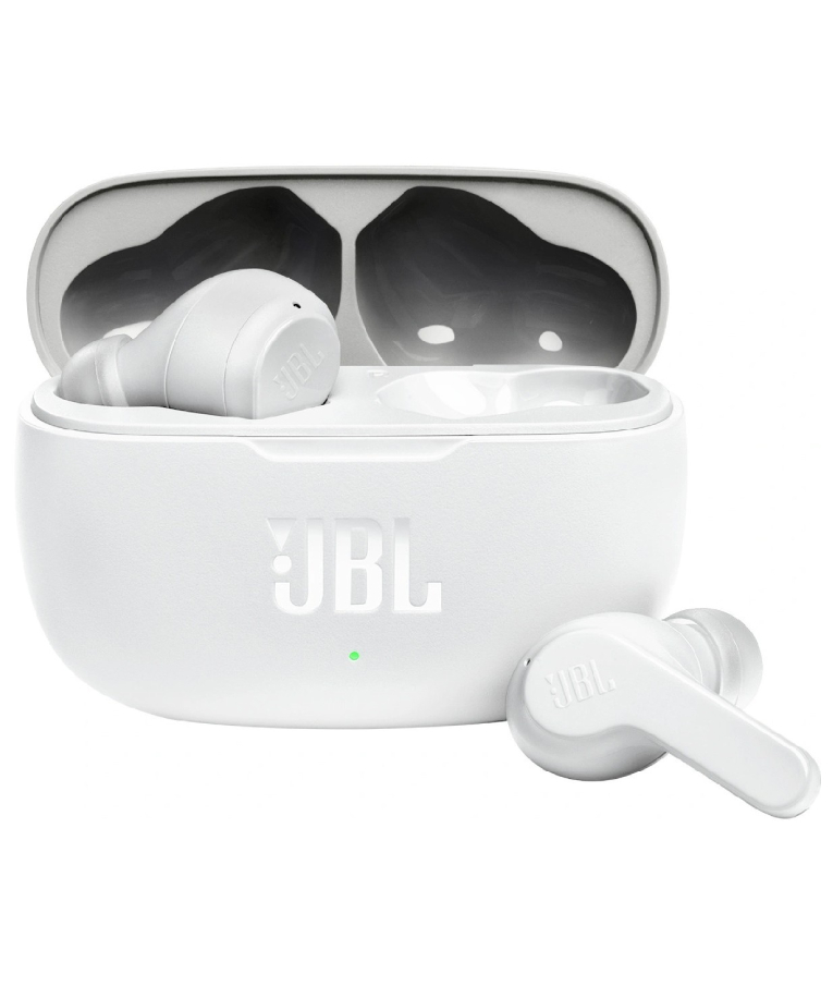 Bluetooth Hands Free  Wave 200TWS In-ear με 20 ώρες Αυτονομία IPX2, Deep Bass Sound Λευκό