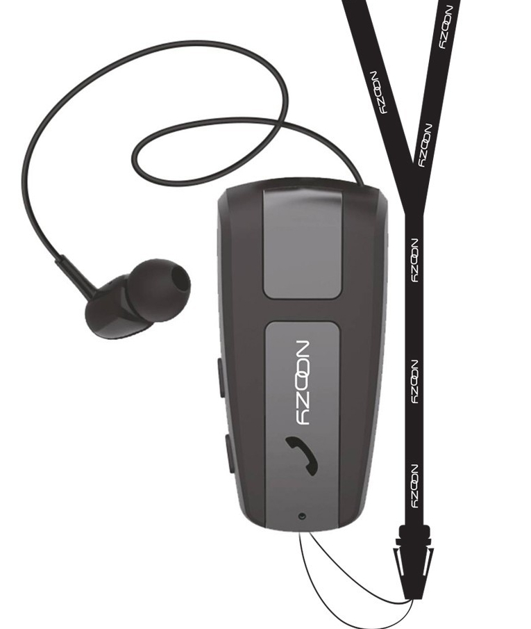 NOOZY - Bluetooth Hands Free Noozy Roller BH68 V.5.0 με Δόνηση και Strap Λαιμού Multi Pairing Μαύρο