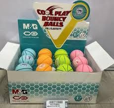 M&G -  Coolplay Bouncy Balls Μπαλάκι BASKET διαμέτρου 6ψμ σε 4 Διαφορετικά Παλ Χρώματα  AST09367