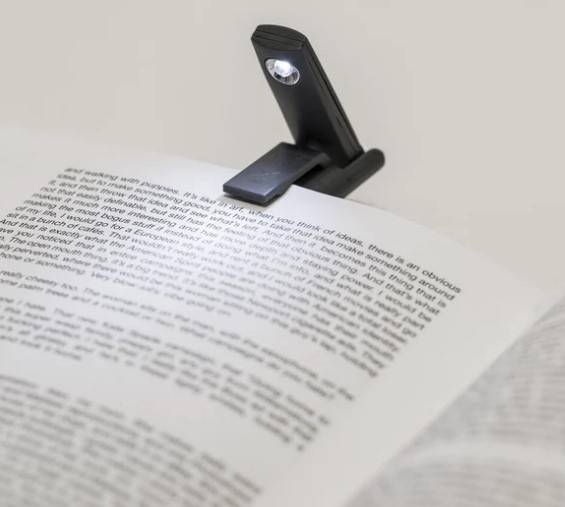 KIKKERLAND -  Mini Folding Book Light - Μίνι Λάμπα Διαβάσματος Χρώμα Μαύρο  BL11-EU