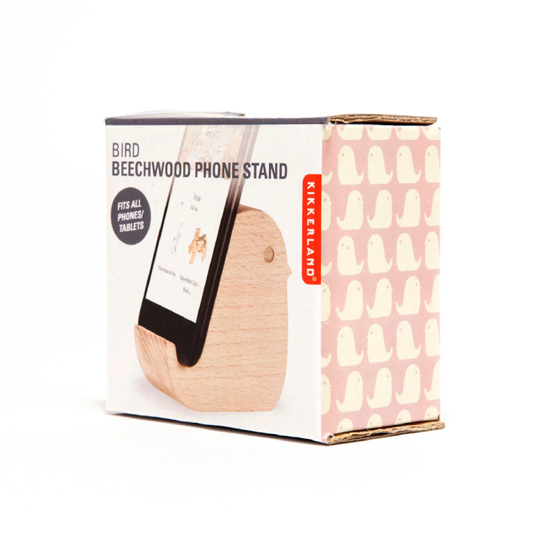  Bird Beechwood Phone Stand - Ξύλινη Βάση Κινητού σε Σχήμα Πουλί  US184