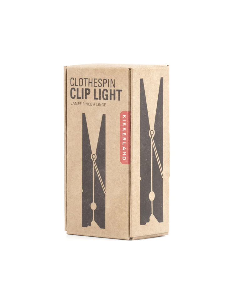 KIKKERLAND -  Clothespin Clip Light - Μίνι Λάμπα Διαβάσματος σε σχήμα Μανταλάκι  BL02-EU