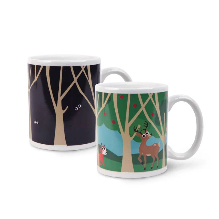 KIKKERLAND -  Woodlands Morph Mug - Κούπα που αλλάζει χρώμα στο ζεστό  CU85