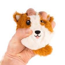 KIKKERLAND -  Furry Stress Ball - Χνουδωτά Μπαλάκια Αντιστρές σε διάφορα Σχέδια και Χρώματα  SB04-A