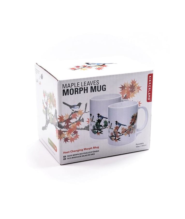 KIKKERLAND -  Maple Leaves Morph Mug - Κούπα με Σχέδιο ΦΥΛΛΑ που αλλάζει χρώμα στο ζεστό  CU333