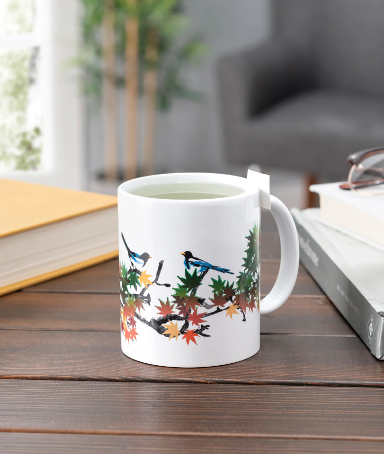 KIKKERLAND -  Maple Leaves Morph Mug - Κούπα με Σχέδιο ΦΥΛΛΑ που αλλάζει χρώμα στο ζεστό  CU333