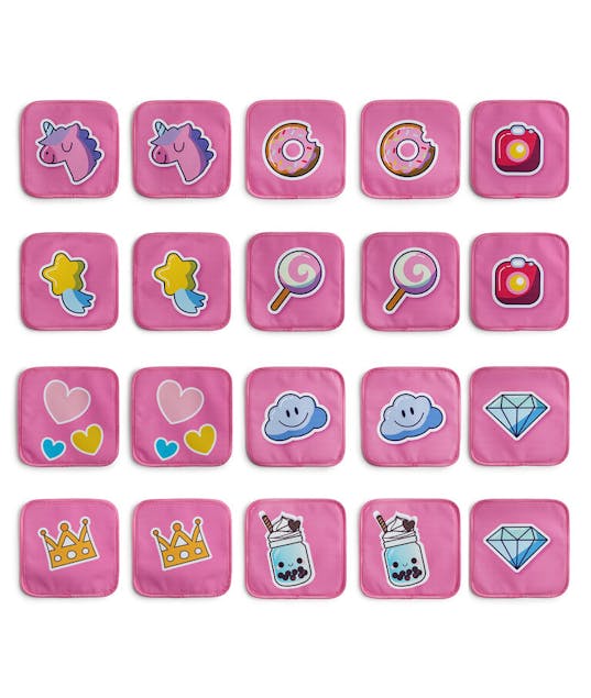 THE TOY BIN - Υφασμάτινα Εκπαιδευτικό Παιχνίδι Μνήμης με Pads Μονόκερος Ροζ Unicorn BOARD GAME -Memory Unicorn CC83249 The Toy Bin 031832490