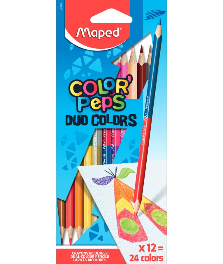 Maped Ξυλομπογιές Color Peps Duo Colors 12 Χρώματα x2 (829600)