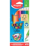 Maped Color Peps Star FC Soft Ξυλομπογιές Λεπτές 12 Χρώματα COLOR PEPS 183212