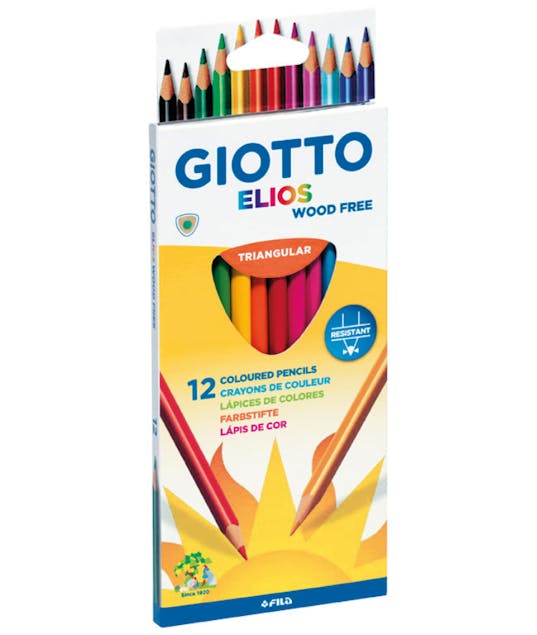 GIOTTO - Giotto Elios Triangular Wood Free Σετ Ξυλομπογιές 12τμχ 275800