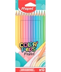 Maped Color Peps Pastel Ξυλομπογιές Λεπτές 12 Χρώματα 832069