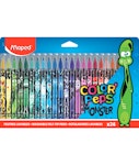 Maped Color Peps Monster Jungle Λεπτοί Μαρκαδόροι Ζωγραφικής  24 Χρώματα COLOR PEPS 845401
