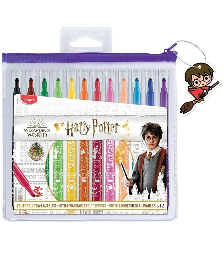 Maped Harry Potter Color Peps Washable Μαρκαδόροι Ζωγραφικής Πλενόμενοι 12 Χρώματα σε Blister 845001