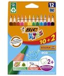Bic Kids Evolution Triangle Σετ Σχολικές Παιδικές Ξυλομπογιές 12 χρωμάτων