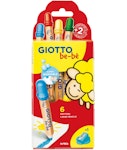 Giotto Σετ Ξυλομπογιές Be-Be με Χοντρή Μύτη 6 χρωμάτων για Ηλικίες 2+ 477600