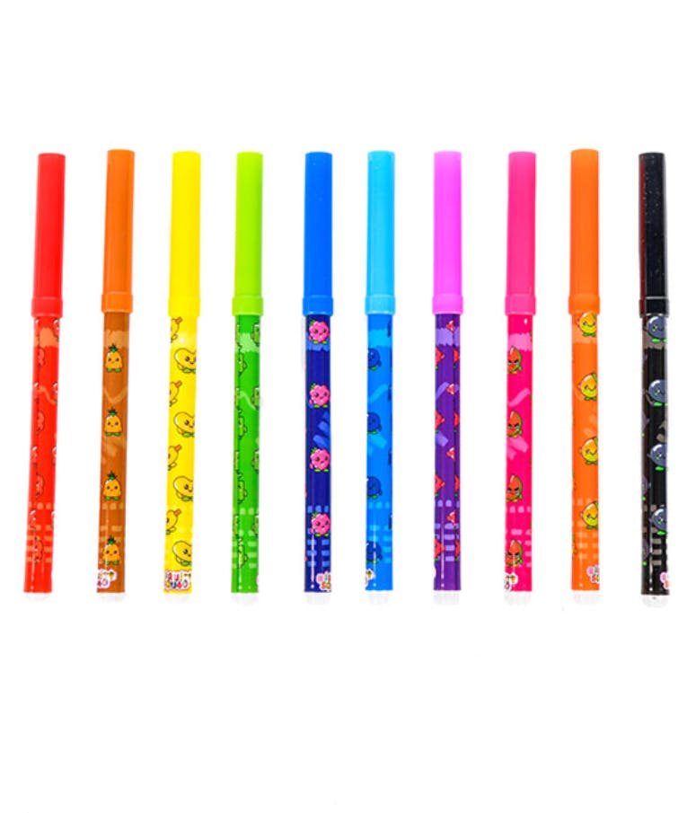  Scented Coloring Markers with Scent Λεπτοί Μαρκαδόροι Ζωγραφικής 12 Χρώματα που μυρίζουν FS60351 Slammer