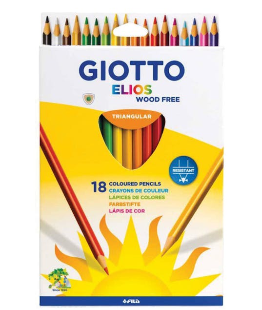 GIOTTO - Giotto Elios Triangular Wood Free Σετ Ξυλομπογιές 18τμχ 277900