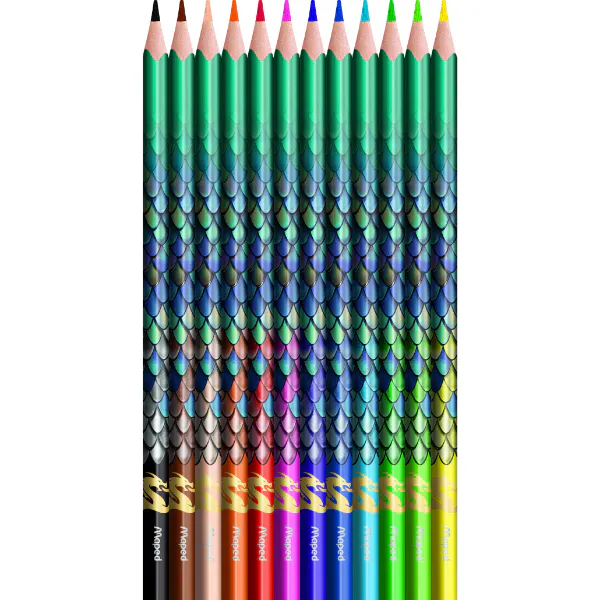 MAPED - Maped Ξυλομπογιές 12τμχ DRAGON 862234