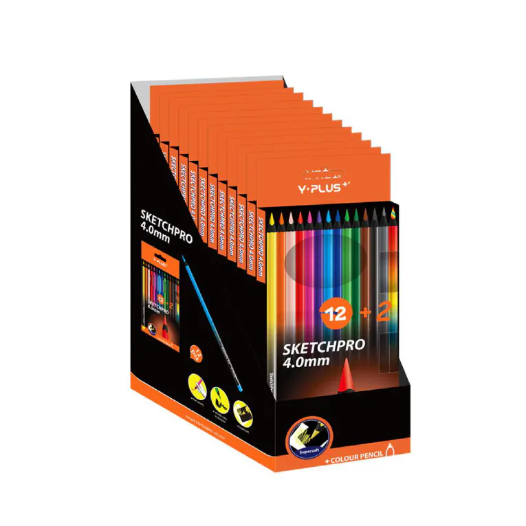 Y PLUS - Ξυλομπογιές 12+2 SKETCHPRO PC240110 308632