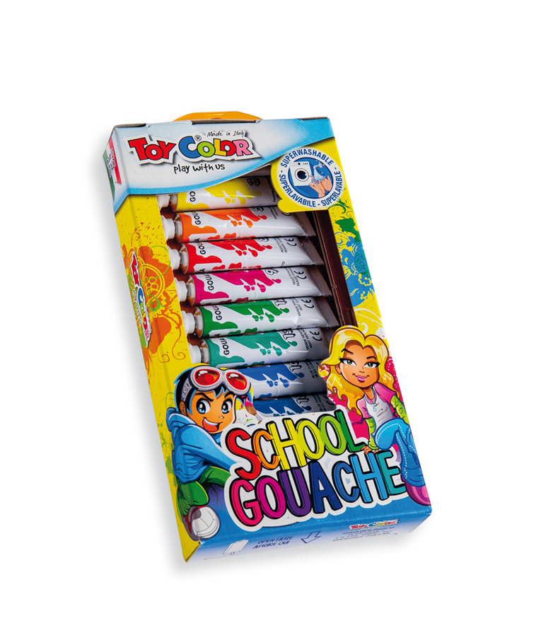 TOY COLOR - Τέμπερα Toy Color Ellipse Σωληνάρια τέμπερες 7.5ml| σετ 12 χρωμάτων  (220.641N) 0641
