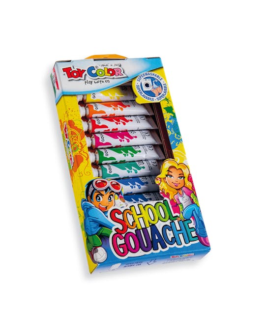 TOY COLOR - Τέμπερα Toy Color Ellipse Σωληνάρια τέμπερες 7.5ml| σετ 12 χρωμάτων  (220.641N) 0641