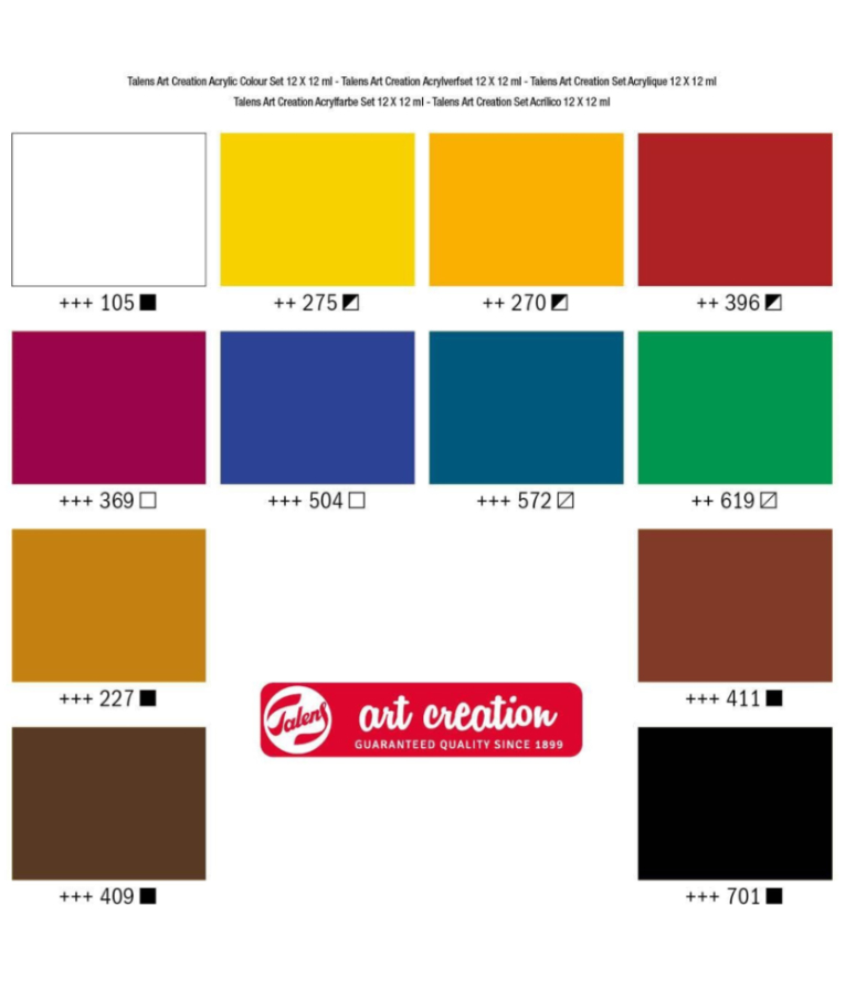 ROYAL TALENS - Royal Talens Art Creation Acrylic 12ml Σετ Ακρυλικών Χρωμάτων 12 χρωμάτων 9021712M