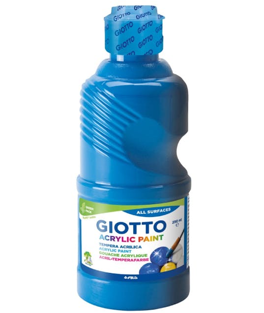 GIOTTO - Giotto Τέμπερα Acrylic Paint 250ml Μπλε Ακρυλική Σχολική Τέμπερα 534015