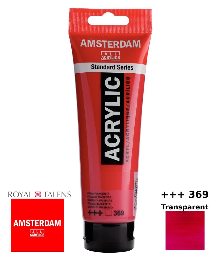Royal Talens Amsterdam All Acrylics Standard Χρώμα Ακρυλικό Ζωγραφικής Ματζέντα 120ml 369 Primary Magenta 17093692