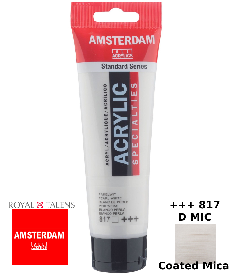 ROYAL TALENS - Royal Talens Amsterdam All Acrylics Standard Χρώμα Ακρυλικό Ζωγραφικής Λευκό 120ml Pearl White 817 17098172