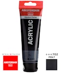 Royal Talens Amsterdam All Acrylics Standard Χρώμα Ακρυλικό Ζωγραφικής Μαυρο 120ml Lamp Black 702 17097022