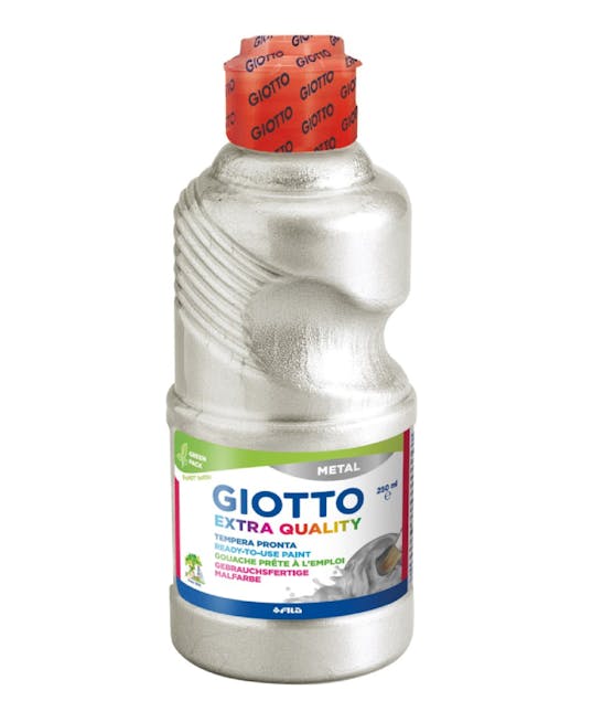 GIOTTO - Giotto EXTRA QUALITY Τέμπερα Paint 250ml Ασημί Μεταλλικό Σχολική Τέμπερα 531402