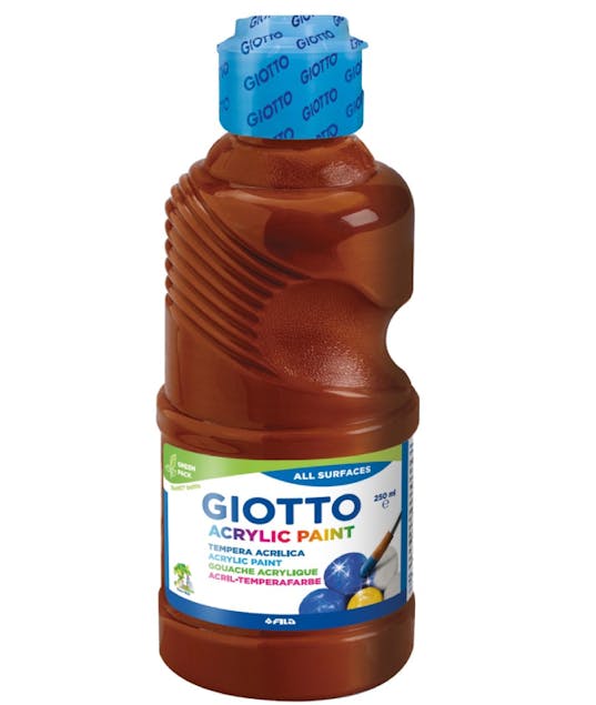 GIOTTO - Giotto Τέμπερα Acrylic Paint 250ml Καφέ Brown Ακρυλική Σχολική Τέμπερα 534028