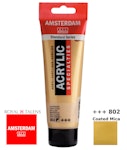 Royal Talens Amsterdam All Acrylics Standard Χρώμα Ακρυλικό Ζωγραφικής Light Gold 120ml Ανοικτό Χρυσό 802 17098022