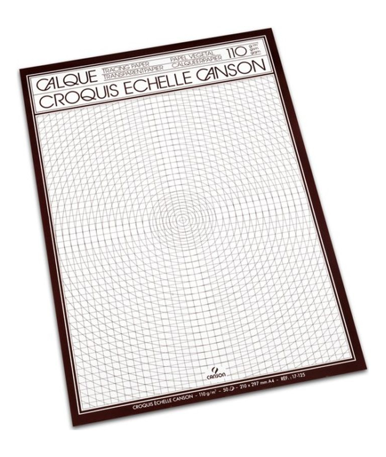 Χαρτί Canson transparent Α4 50φυλ. 110g/m2 17125