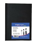 Metron Art   Α5 Μπλοκ Σχεδίου Sketchbook Μαύρο με Λευκές Σελίδες 110φ 100gr  14x21  727.07273