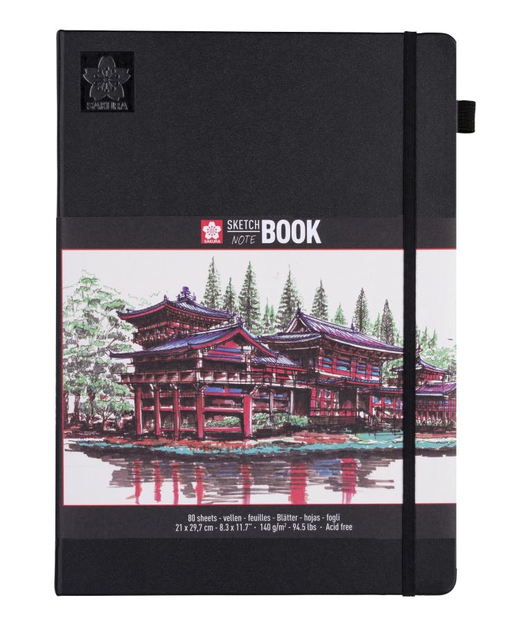 Sakura Royal Talens  Α4 Μπλοκ Σχεδίου Sketch Notebook Μαύρο  80φ 140gr  21x30  94140005
