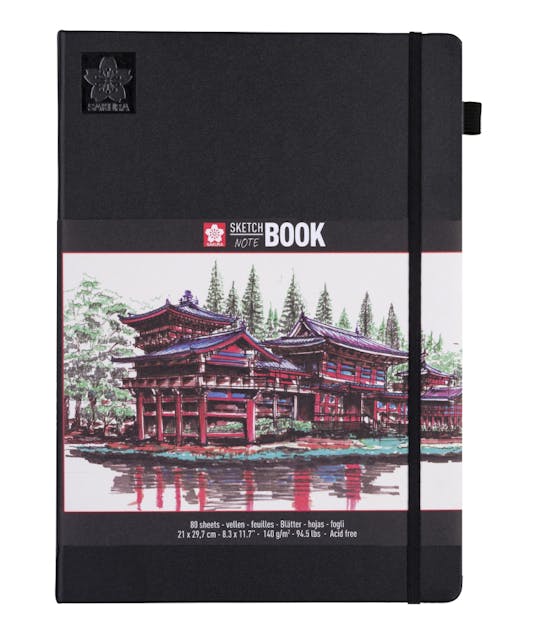 ROYAL TALENS - Sakura Royal Talens  Α4 Μπλοκ Σχεδίου Sketch Notebook Μαύρο με Λευκές Σελίδες  80φ 140gr  21x30  94140005