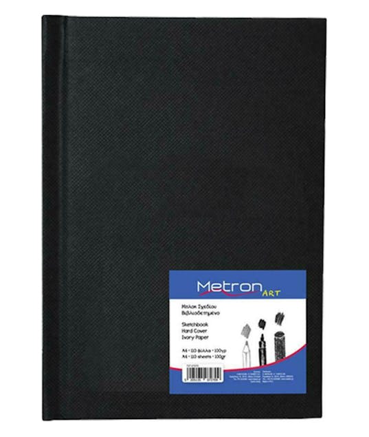 METRON - Metron Art  Α6 Μπλοκ Σχεδίου Σκληρόδετο Sketchbook  110φ 100gr  10x15  727.07252