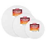 EFO Streched Canvas Στρογγυλό Τελάρο Ζωγραφικής Διαμέτρου 30cm με 100% βαμβακερό καμβά 380gr  599930